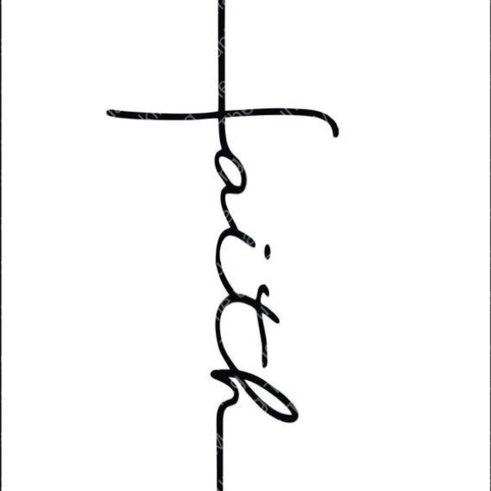 Faith Cross Decal